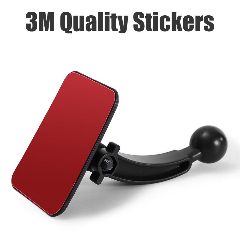 17mm Ball Head Base Universal Sticky Car Phone Holder 360° Rotation Dashboard Cell Phone Stand for IPhone 14 Xiaomi Accessories