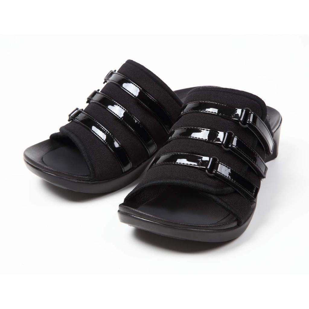 Plus Comfort Arch Support 002 Sandals, Black, (L)
