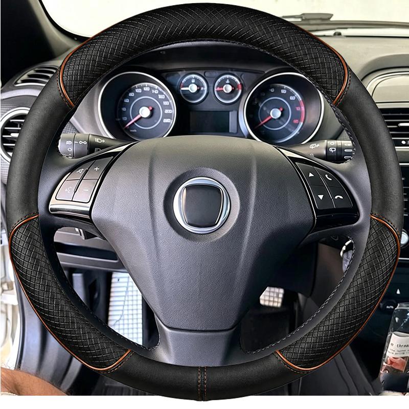 Для Fiat Bravo Doblo Opel Combo Grande Punto Linea Qubo Vauxhall DIY Аксессуар: Чехол на руль из углеродного волокна и замши