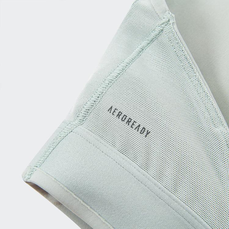 adidas Удобный спортивный бюстгальтер без косточек Однотонный с логотипом Для высокоинтенсивных тренировок Быстросохнущий Маленькие крылышки Фитнес-белье Прохладный зеленый Женское нижнее белье IZ0273