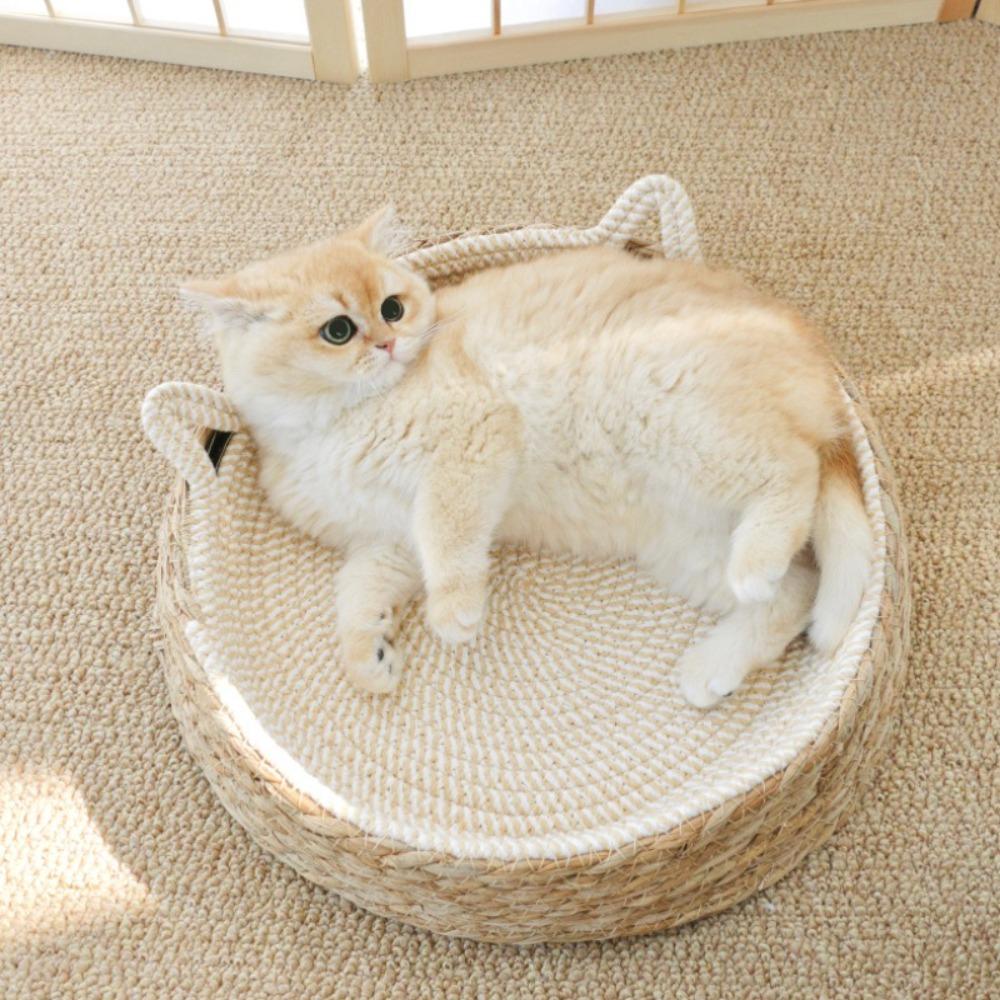 Handmade Vine Woven Cat Nest Large Size Seasonal Warmth Pad Four Seasons Universal