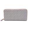 Inden-ya Inden Кошелек CHEVRON на молнии, Традиционное мастерство, Кожа оленя Косю Инден, Лакированный, Оригинальный бренд (нет. 7605)