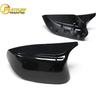 Gloss Black Rearview Mirror Cover for Infiniti Q50L, Q60, and QX30.