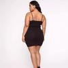 Women's Sexy Tube Top and Tight Plus Size Solid Color Short Casual Suspender Dress