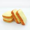 Bread Squeezing Toys 1/2Pcs Simulated Toast Stress Relief Toy Sliced Squeeze Sensory Relaxation Toy Soft Stretchy Fake Food Fidget for Kids