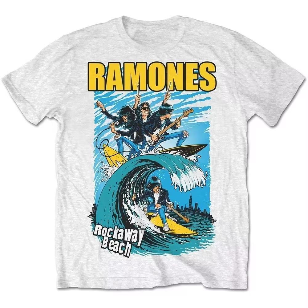Punk Rock Band Ramones Graphic Print T-shirt Men Women Tee Streetwear Cotton Solf Casual Ov