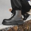 Мужские ботинки Мартин 2024 новая зимняя модель с высоким голенищем, кожаные ботинки-локомотивы, мужские тяжелые американские рабочие ботинки 22712J