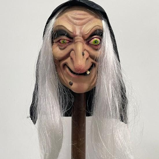 Scary Witch Mask Halloween Party Magic Tongue-Waving Black Witch Mask Headgear Party Masquerade New Style