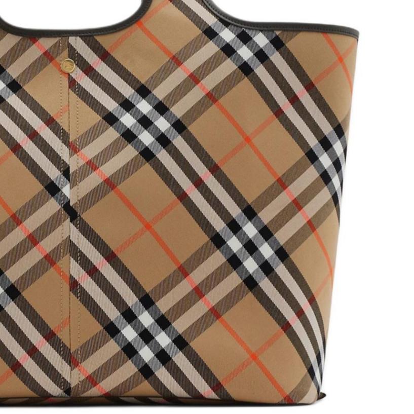 Burberry Detachable Storage Bag With Snap Closure Cotton Twill Tote Shopping Handbag Medium Women tote Beige 80939761