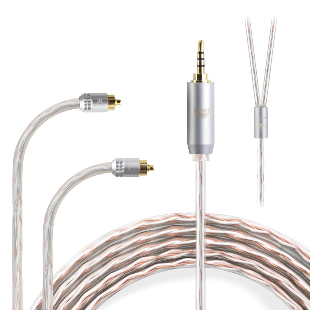 Okcsc JBX Recable IER Cable Earphone Cable For For Sony IER Series Compatible with OFC Length Earphones/Headphones IER-M7, IER-M9, IER-Z1R, Etc.