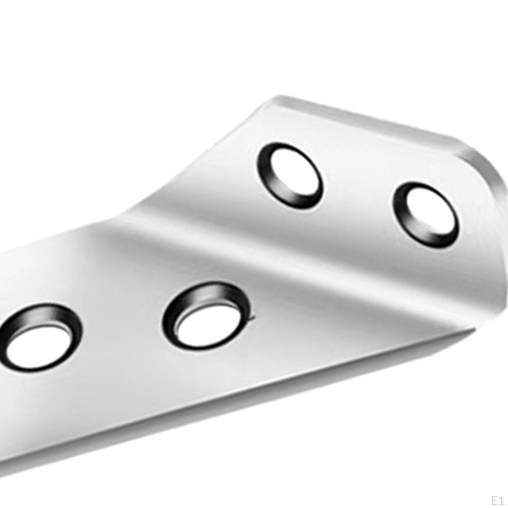 10 шт., угловые скобки из нержавеющей стали, угловые скобы, мебельные соединители для