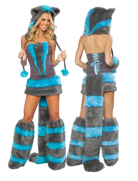 Tiger with tail, leopard print, cat girl costume, cat girl costume, halloween costume, masquerade, DS costume, savage costume.
