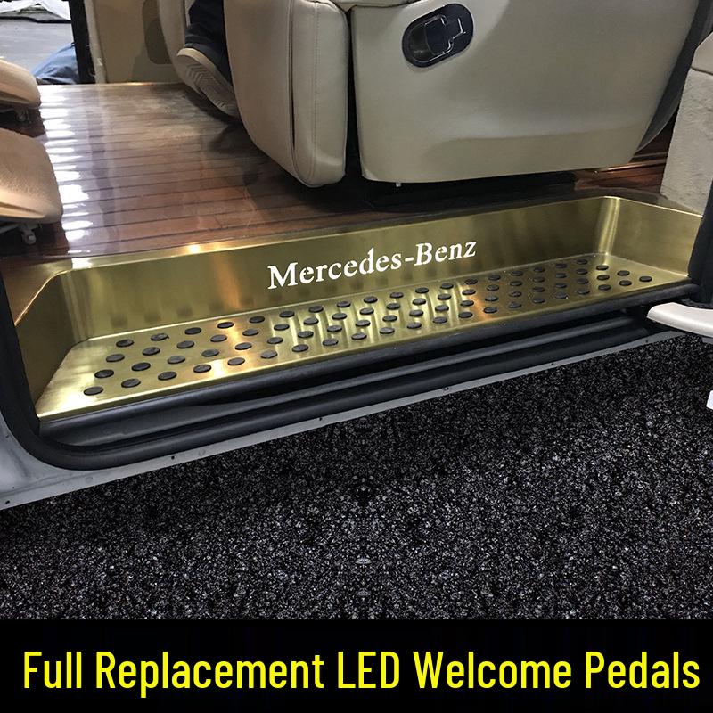 VITO V260L Защита заднего борта из нержавеющей стали накладка на порог