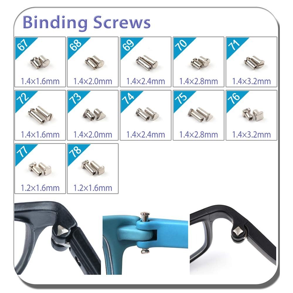 Tool Kit Screwdriver Screws Sets Repair Kit Tool Glasses Repair Screw Nut Eyeglasses Repairing Set