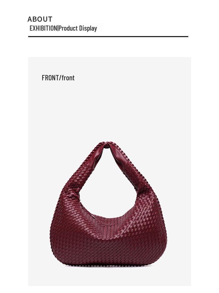 Европейская и американская женская большая плетеная сумка ручной работы - Ручная работа, на одно плечо или через плечо, большой вместимости.