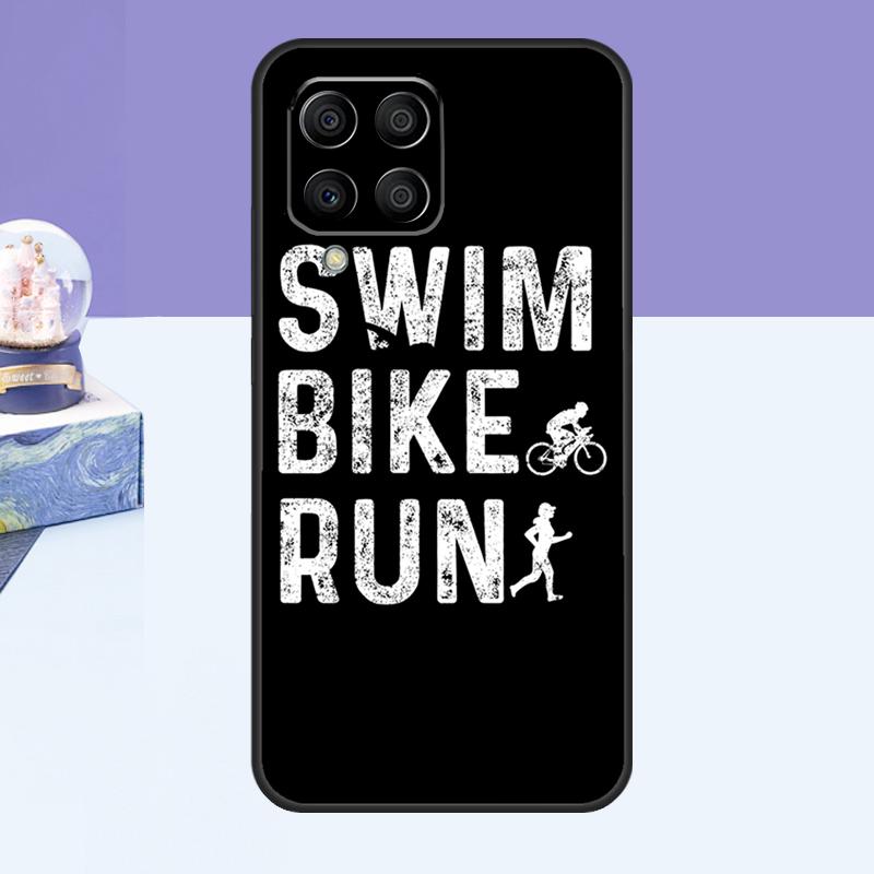 Чехол для триатлона Swim Bike Run для Samsung Galaxy M15 M55 M35 M33 M21 M31 M16 M36 M56 M53 M13 M12 M32 M52 M14 M34 M54