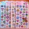 For Kids Girls 3D Stickers Japanese Cartoon Crystal Pop Seal Decorative Peripheral Stickers Notebook Phone DIY toys gift