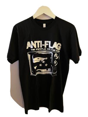 Черная футболка унисекс Anti Flag People Or The Gun в стиле панк Nofx Rancid