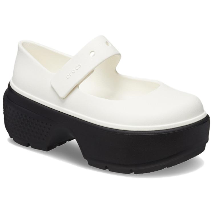 Crocs Женские сандалии на ремешках из ЭВА, цвет мел