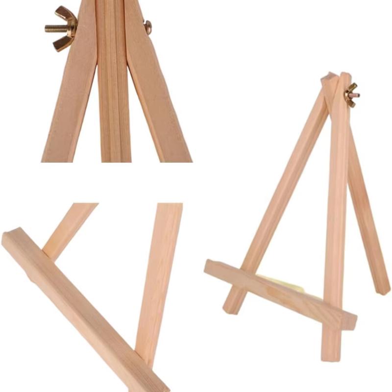 Регулируемый мини-деревянный стенд-мольберт 2/4/6 шт. Портативный треугольный настольный держатель для холста для рисования для художественных работ