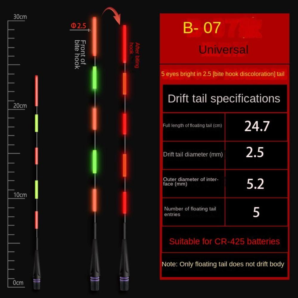 1 шт. ультрачувствительный электронный поплавок буй светящийся для ночной рыбалки поплавок Топ для ночной рыбалки