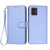 For Samsung Galaxy XCover7 Pro Wallet Case with Strap Carbon Fiber Texture Leather Mobile Cover