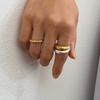 TO.STONE Round Ring 18k goldplate(Matte)