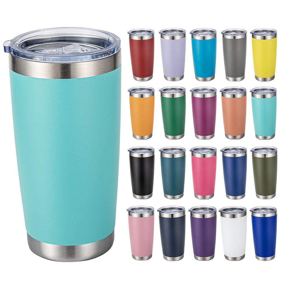 Custom Logo 20 Oz Multi-colored Stainless Steel Vacuum Insulated Tumbler Hot/cold Drink Beer Cup for Travel Coffee Mug