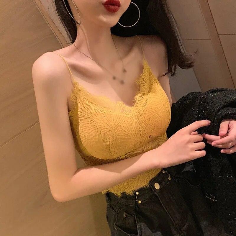 Тонкий крой без косточек без косточек на тонких бретелях, бюстгальтеры без косточек для женщин, базовая рубашка без рукавов, легкая базовая майка с подкладкой