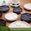Round Movable Flower Pot Tray with Tempered Load-Bearing Wheels