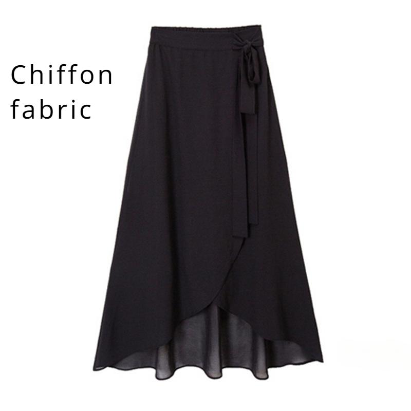 Женская сплошная цветная юбка с запахом спереди и завязкой на узле с рюшами по подолу и разрезом юбки Длинные юбки в стиле бохо Повседневная юбка ниже колена с высокой эластичной резинкой на талии для вечеринок и праздников