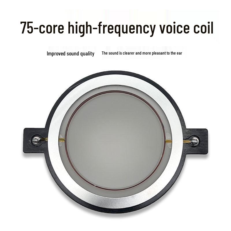 75 Core Tweeter Diaphragm with 74.5mm Voice Coil, Polymer Round & Flat Wire, Stage Speaker Accessory