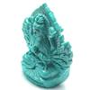 Мини-статуэтка Будды Каннон Амулет зодиакальное божество Год Крысы Резьба из натуральной бирюзы Буддийский алтарь Статуэтка Будды Молитва Защита от