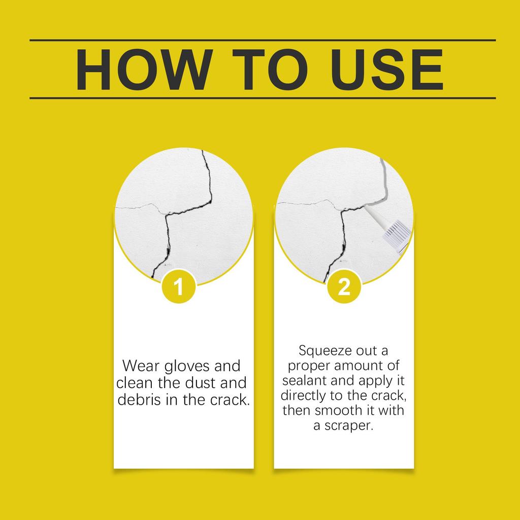 Sealant, Concrete Crack Adhesive, Concrete Crack Filler For Gaps, Caulking Glue For Cement Crack, Quick-Drying Sealing Adhesive 100ml