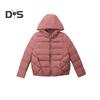 Women Winter Hooded Jacket Solid Color Long Sleeve Loose Thick Warm Down Cotton Short Coat for Cold Weather All Match Streetwear Outwear