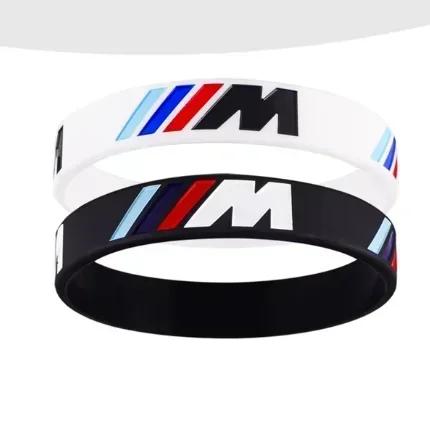 BBYX8 New 2025 M Power Silicone Rubber Wristband Flexible Bracelet Sports Bangle For BMW X1 X2 X3 X5 X4 X6 X7 G30 G20 G32 G11 G12 F40