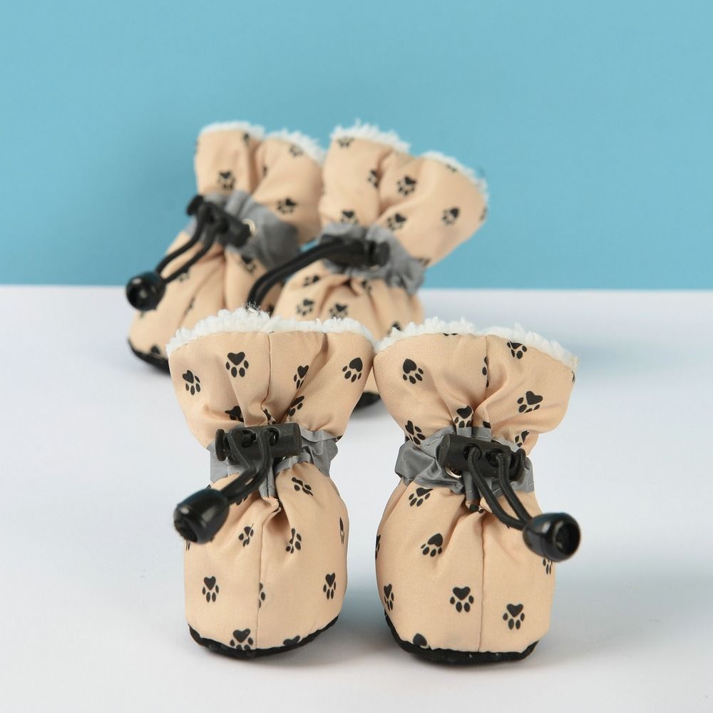 4 шт./компл. Водонепроницаемые ботинки от дождя и снега для собак, Нескользящие носки-ботинки для щенков, Прочная обувь для домашних животных
