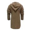 Autumn Winter Hooded Knitted Cardigan Long Sleeve Medium Long Sweater Jacket