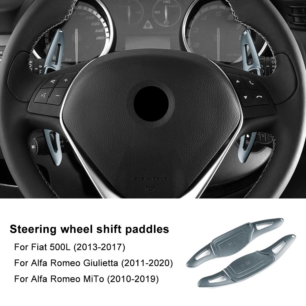 Для Alfa Romeo Giulietta 2011-2020 / Alfa MiTo 2010-2019 Автомобильный Руль Лепестки Переключения Передач DSG Удлинители Наклейки на Рычаг Переключения Передач Аксессуары