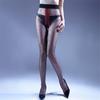Сексуальные женские колготки с сердечками и точками, с вырезами, 1D тонкие, с бандажом, масляно-блестящие, прозрачные, чулки с открытой промежностью