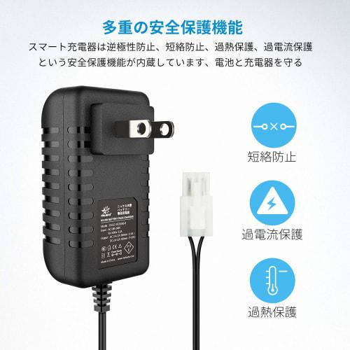 Melasta 7.2V, 8.4V, 9.6V Nickel-Metal Hydride Battery Charger for RC Batteries/Tokyo Marui Models with Standard Tamiya Compatible Connectors and Mini