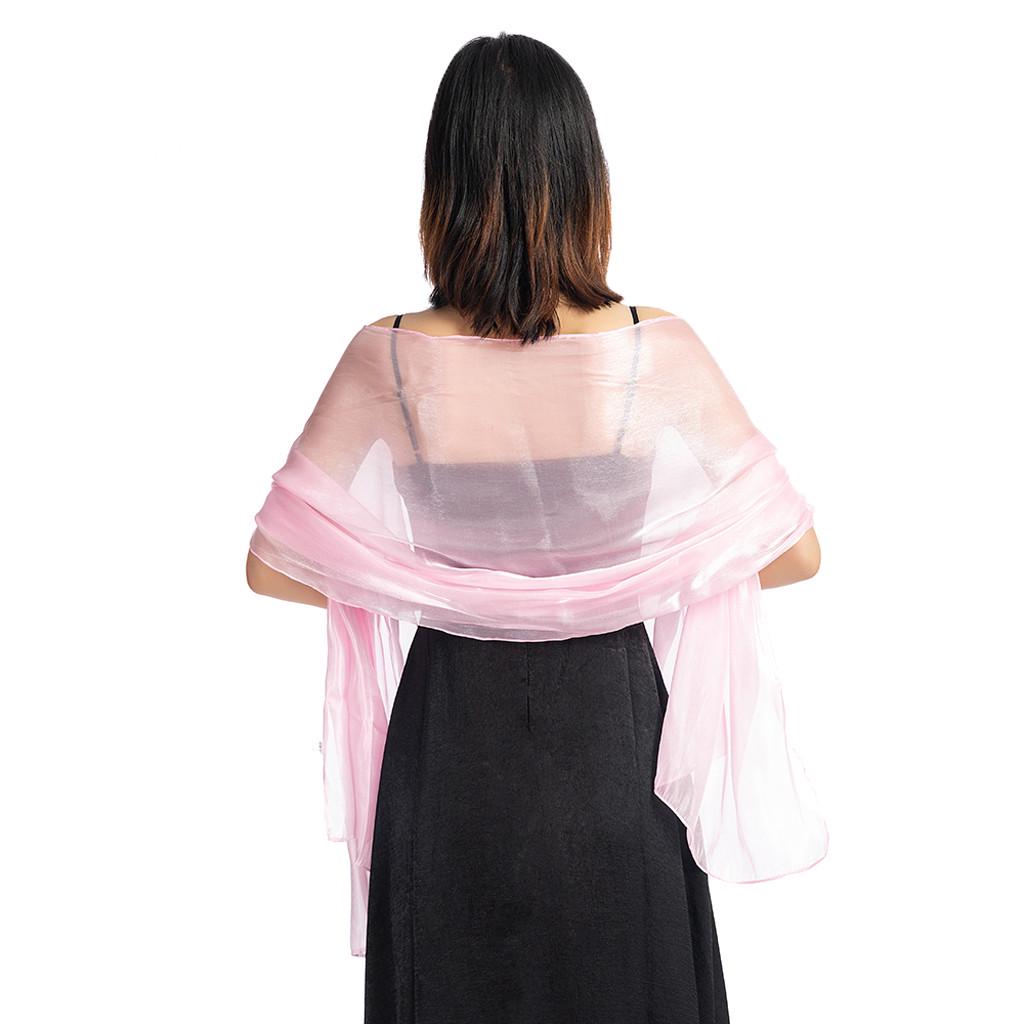 Женское вечернее платье, свадебная шаль, однотонная вечерняя шаль, шарф, женская накидка