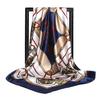 Women Fashion Square Vintage Print Satin Neckerchief Sun-Proof Scarf Scarves Shawl High Quality 1PC 90*90cm