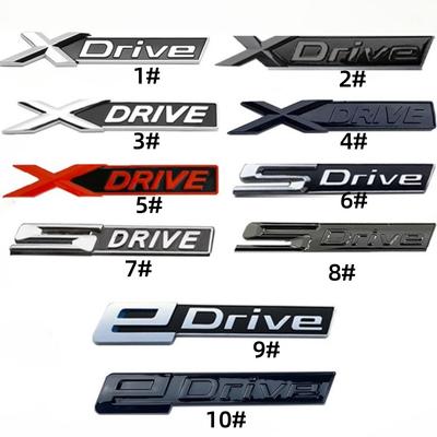 3D ABS автомобиль крыло боковая эмблема задний багажник значок XDrive edrive sdrive черный красный логотип наклейка для X1 X2 X3 X4 X5 X6 X7 автомобильные аксессуары