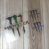 Monster Cutting Stickers 1 Large Sheet (7.5 Inches X 7.5 Inches (190 Mm) X