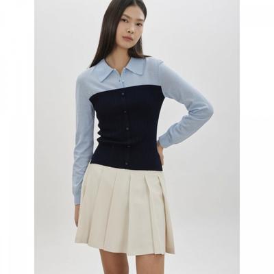 Многослойный топ-бюстье Цветной пуловер C261ksk002