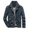 Spring and Autumn Casual Men's Jacket Loose Large Size Lapel Retro Denim Top