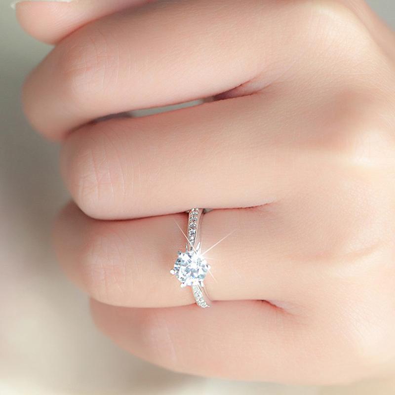 Кольцо Huitan Eternity для женщин, роскошное предложение, обручальные кольца, нежные женские аксессуары, подарок на вечеринку, классические ювелирные изделия