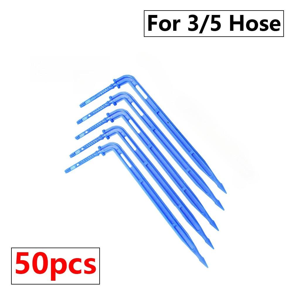 25/50 шт. согнутая стрела капельница микро капельный полив комплект эмиттер 3/5 мм шланг садовый полив экономия капельница теплица