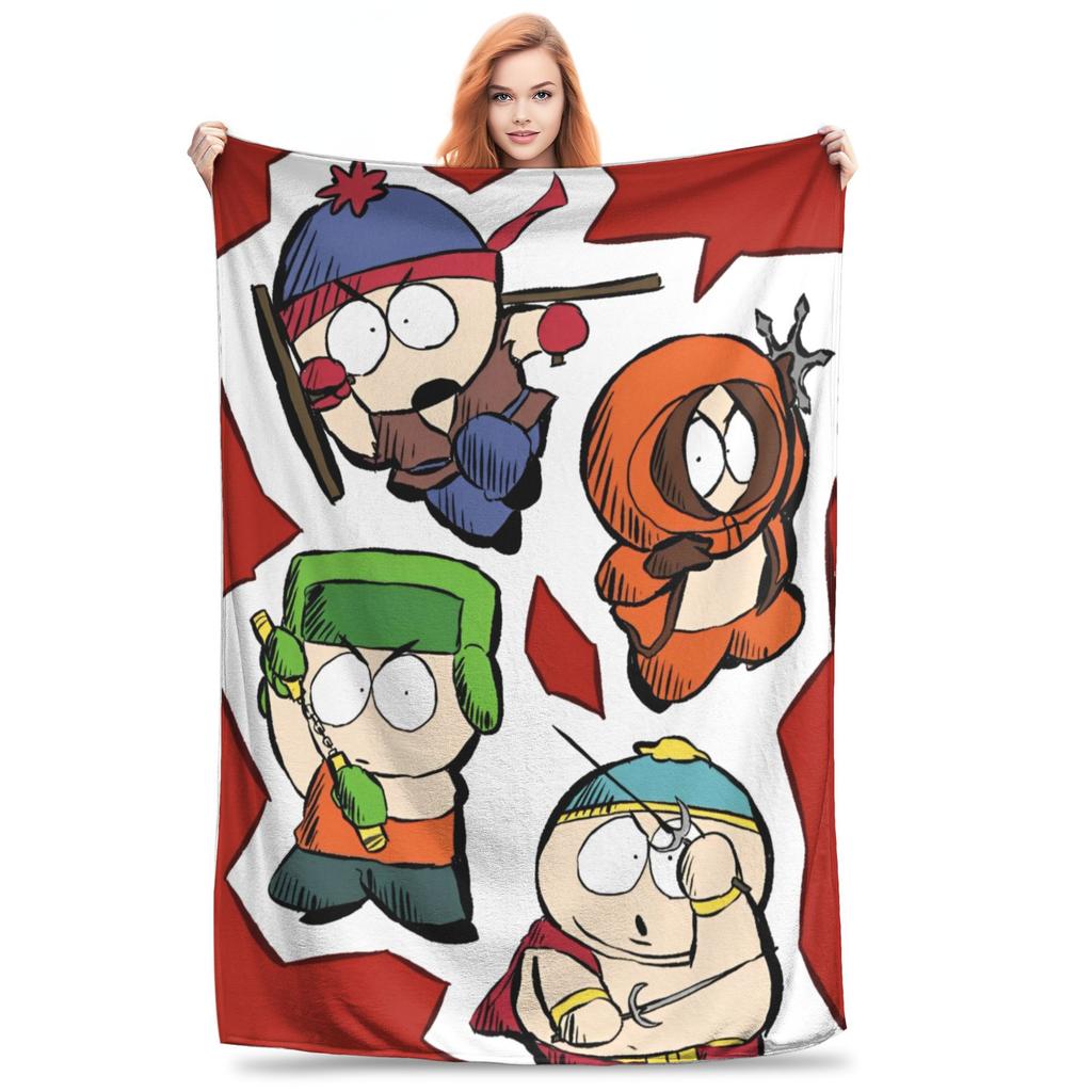 Super Soft Souths Parked Throw Blanket Premium Flannel Fleece Lightweight Bed Blanket Fuzzy Plush Blankets All Season Use